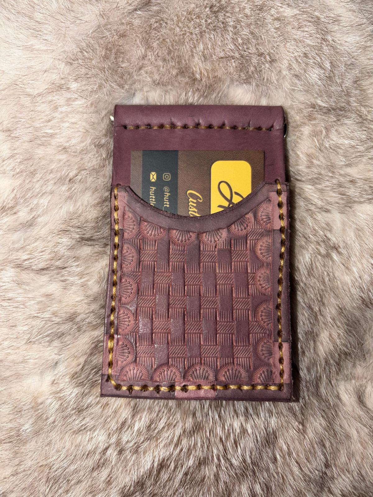 Money clip wallets tooled
