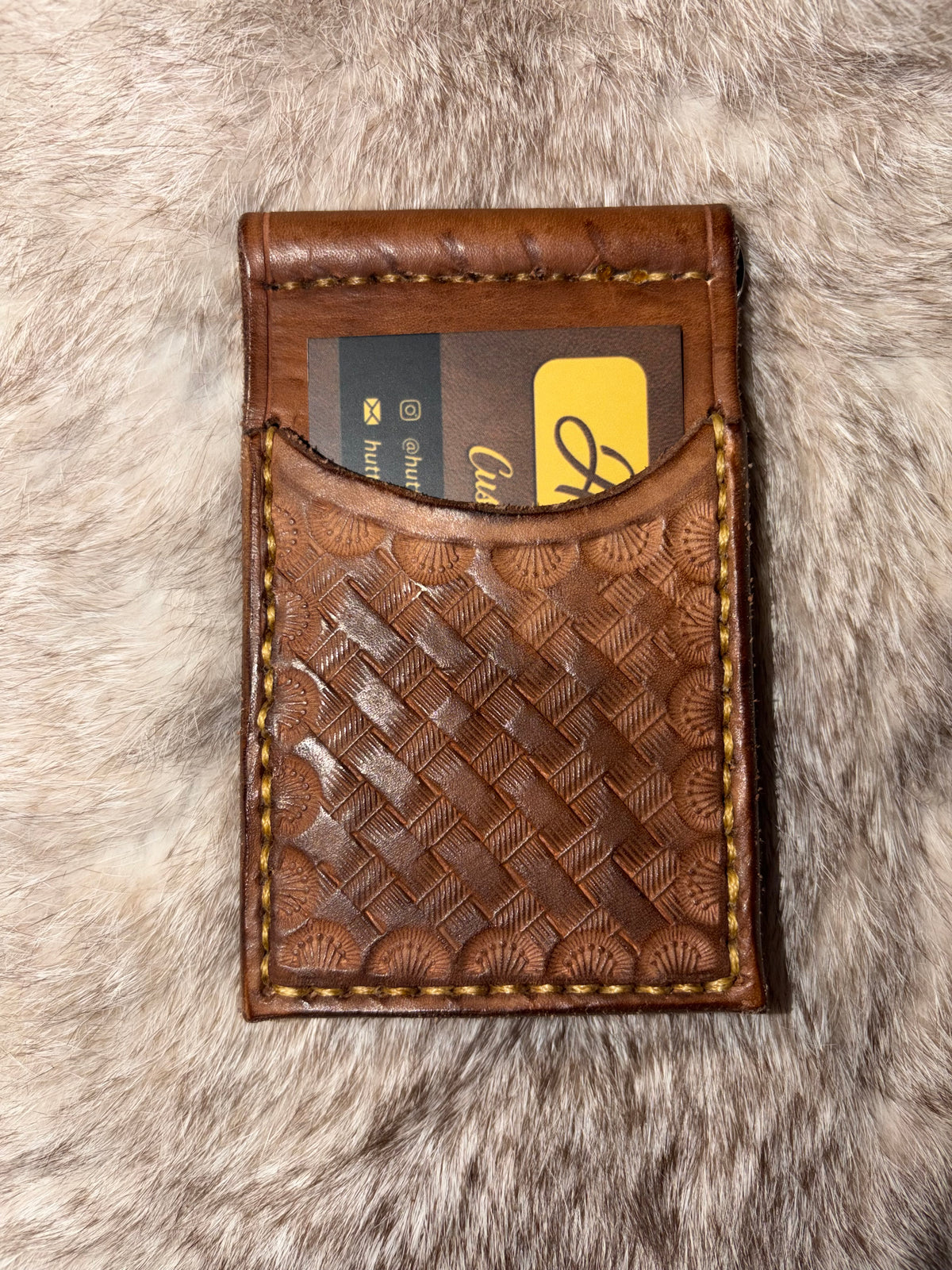 Money clip wallets tooled